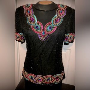 Vintage Stenay sequins top